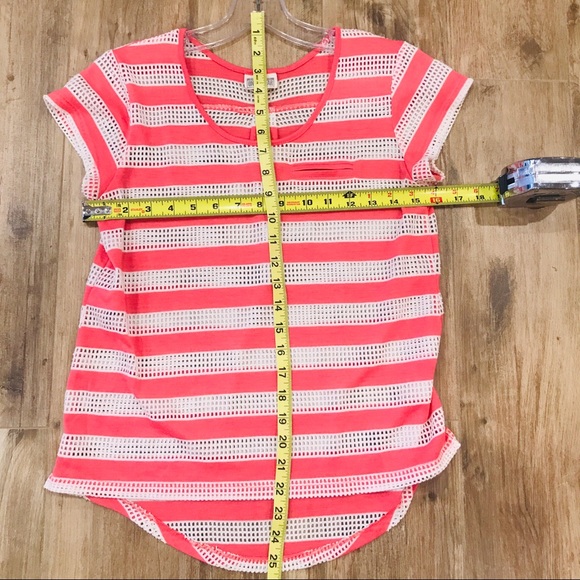 Converse Mesh White & Coral Tee XS - Picture 7 of 7